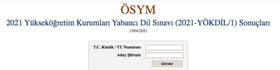 YÖKDİL sınav sonuçları son dakika! 2021 YÖKDİL/1 sonuçları açıklandı mı?