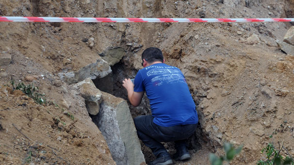 Yol genişletme çalışmasında ortaya çıktı! Hemen incelemeye aldılar