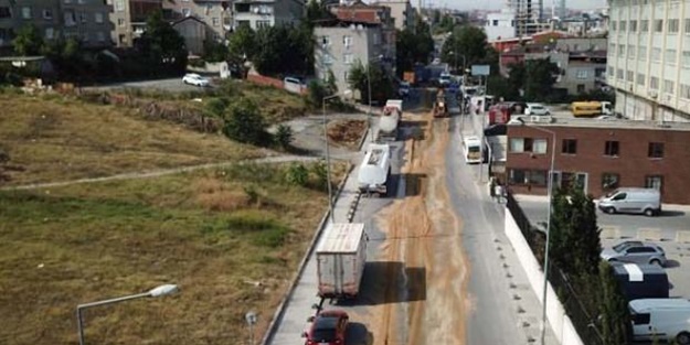 Yola dökülen kimyasala 1 milyon TL ceza kesildi