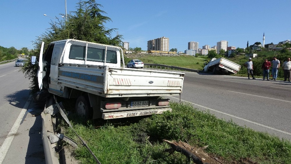 Yola dökülen mazot kazalara sebep oldu 