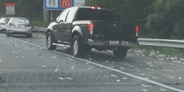 Yola dolar yağdı! Paraları toplayanlar yandı