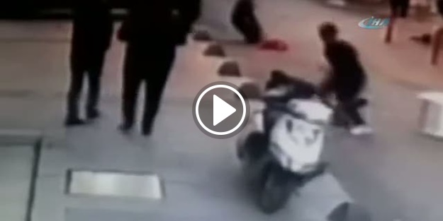 Yola fırlayan çocuğa motosiklet çarptı