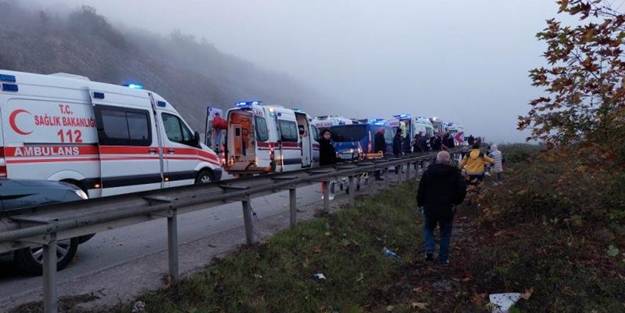 Yolcu otobüsü 150 metreden dereye yuvarlandı! Ölüler ve yaralılar var