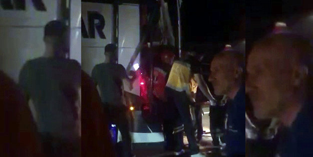 Yolcu otobüsü ile kargo kamyonu çarpıştı