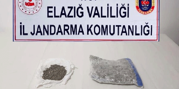 Yolcu otobüsünden esrar çıktı