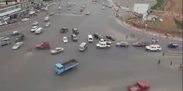 Bu trafiği görenler gözlerine inanamıyor