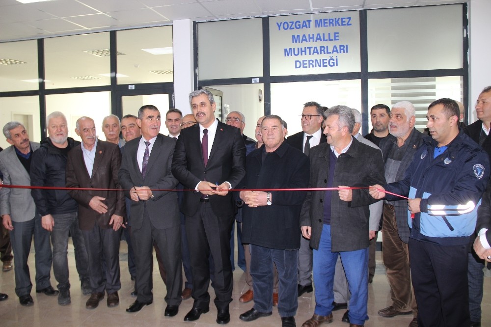 Yozgat Belediyesi’nden muhtarlara yeni yer 