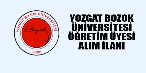 Yozgat Bozok Üniversitesi öğretim ve araştırma görevlisi alımı 2019