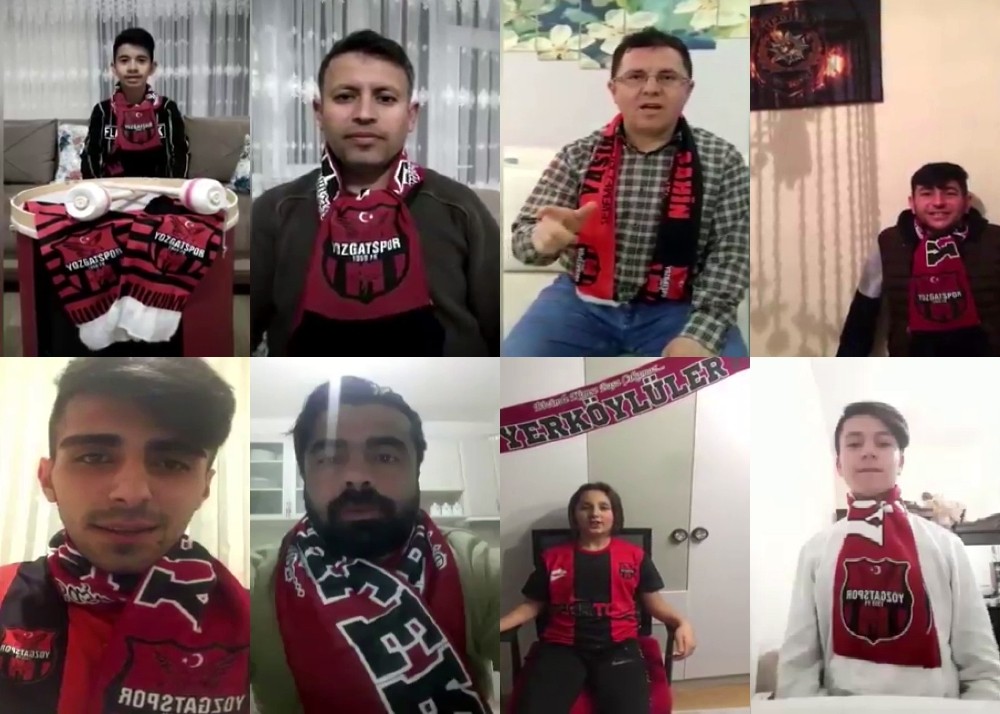 Yozgatspor taraftarlarından ‘Evde Kal’ çağrısı 