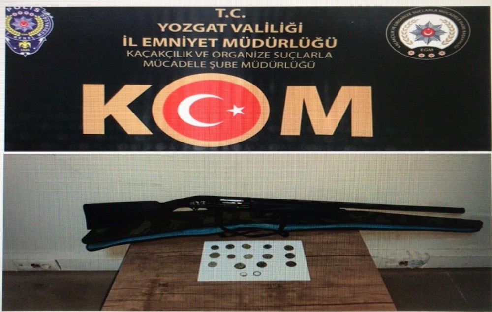 Yozgat’ta 16 parça tarihi eser ele geçirildi 