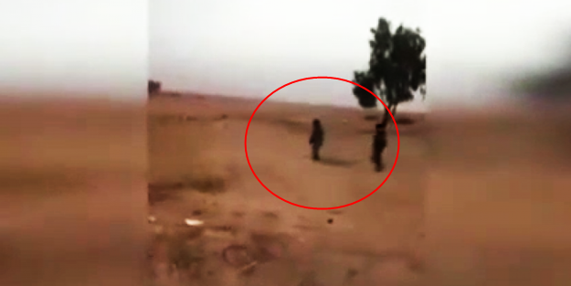 YPG'li terörist masum çocuğu böyle taradı