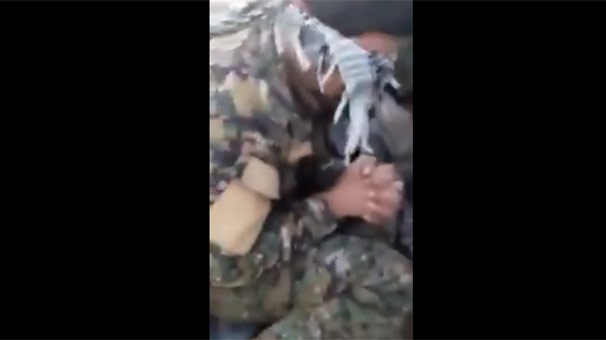 YPG'li teröristler böyle enselendi!