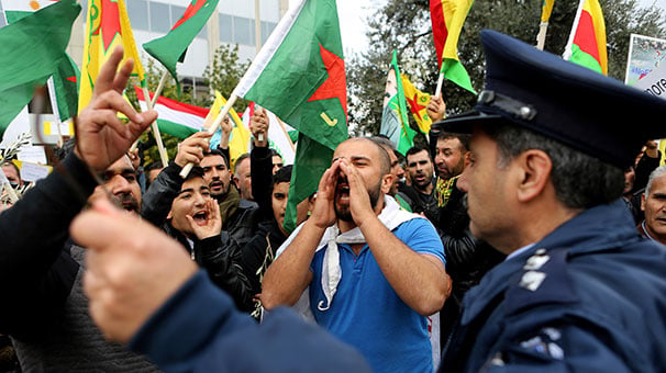 YPG'li teröristler şimdi de Kıbrıs'ta ortaya çıktı