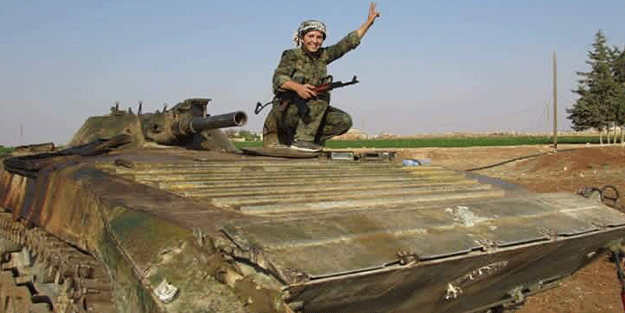 YPG'li teröristlerden 'Türk tankını vurduk' yalanı