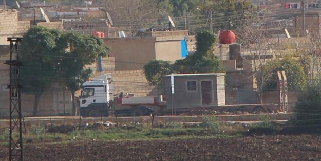 YPG/PYD'li teröristlere zırhlı nöbet kulübesi!
