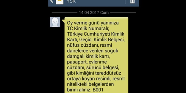Vatandaş gönderilen bu mesajla uyarılıyor