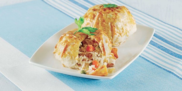 Yufkada tavuklu pilav nasıl yapılır? Yufkada tavuklu pilav tarifi ve malzemeleri