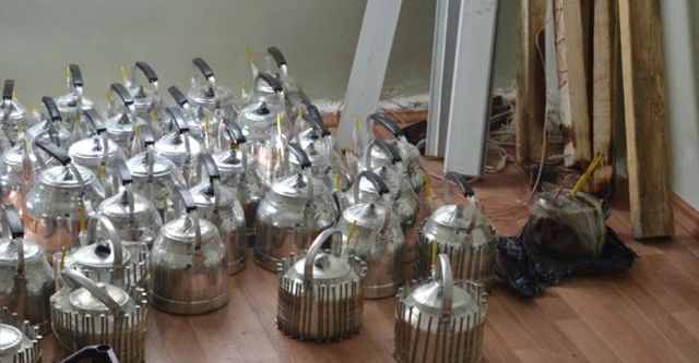 Çok sayıda patlayıcı ele geçirildi