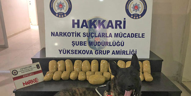 Yüksekova'da 13,5 kilo eroin ele geçirildi