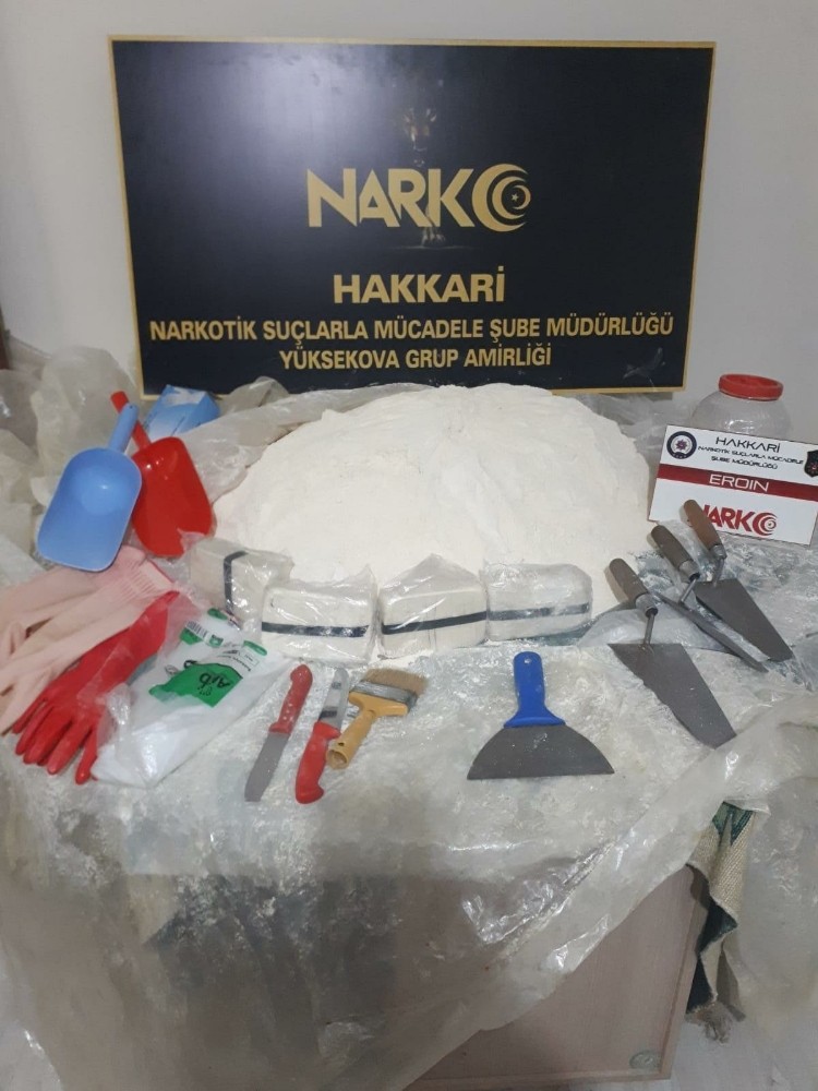 Yüksekova’da 30 kilo 500 gram eroin ele geçirildi 