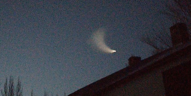 Yüksekova’da gizemli ışık