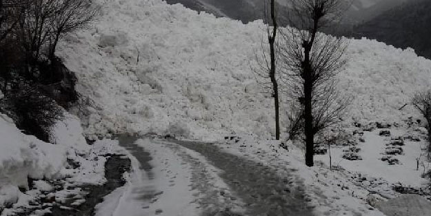 Yüksekova'da köye çığ düştü, yollar kapandı