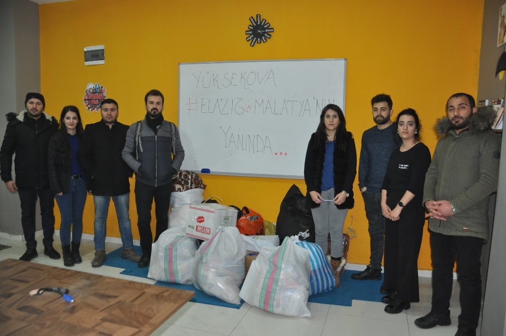 Yüksekova’dan Elazığ ve Malatya’ya yardım eli 