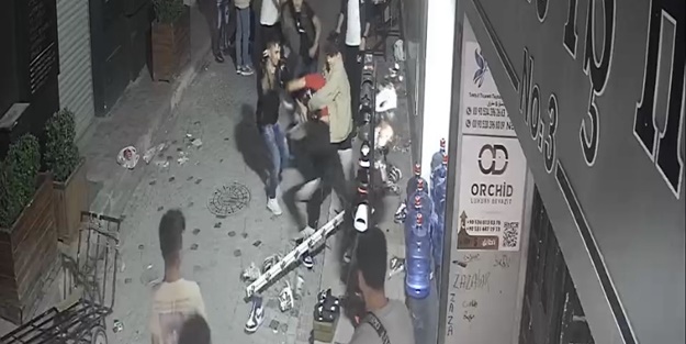 Yumruklu kavga kameralara böyle yansıdı