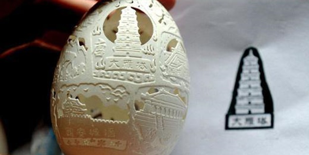 Yumurta kabuğunda muhteşem sanat!