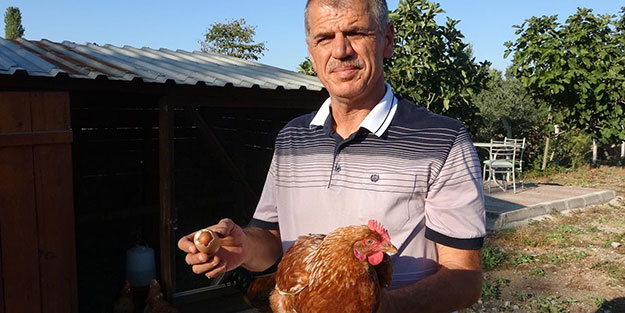 Yumurtanın içinden çıkanı görünce inanamadı!