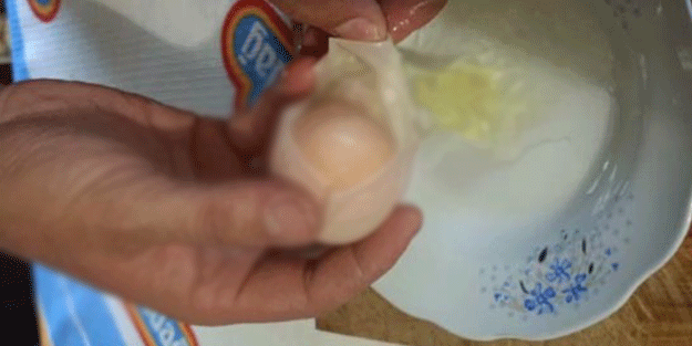 Yumurtanın içinden çıkanı görünce şok oldu!