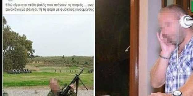 Yunan milli muhafızından kan donduran paylaşım: Vurmak için sabırsızlanıyorum