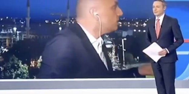 Yunan kanalında muhabir canlı yayında bir anda Türkçe konuşmaya başladı