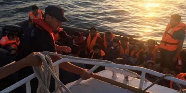 Yunanistan'a kaçmak isteyen 66 göçmen yakalandı