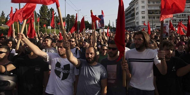 Yunanistan'da hayat pahalılığı protestosu