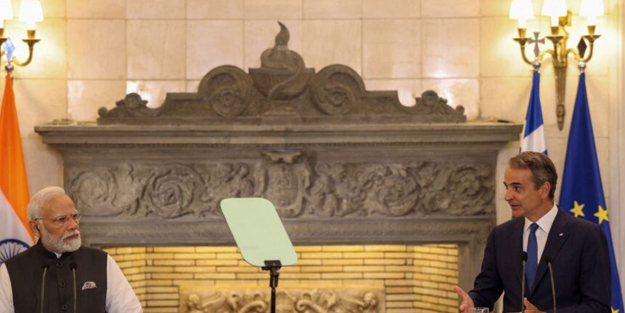 Yunanistan'da Mitsotakis üstüne basa basa Yunanistan ve Hindistan ‘stratejik ilişkiye’ bakıyor diyerek paylaştı