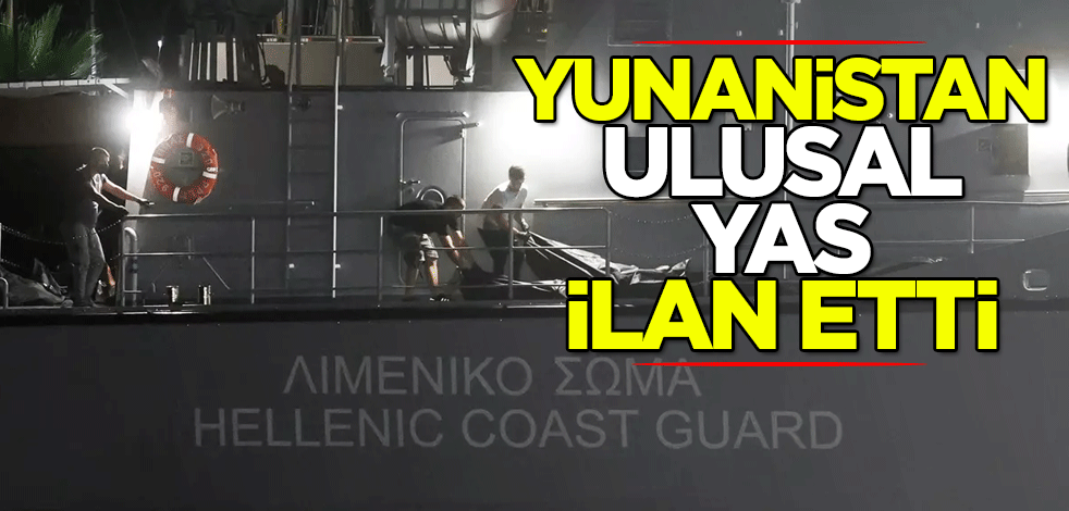 Yunanistan'da ''ulusal yas'' ilan edildi