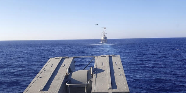 Yunanistan'dan ABD ile birlikte yeni provokasyon: Doğu Akdeniz'den ilk görüntüler geldi!