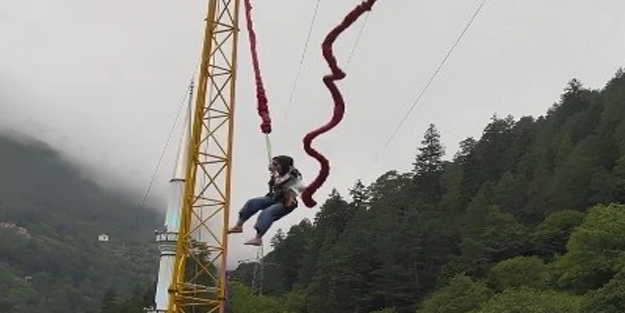 Yürekler adeta ağza geldi: Uzungöl'de korku dolu dakikalar