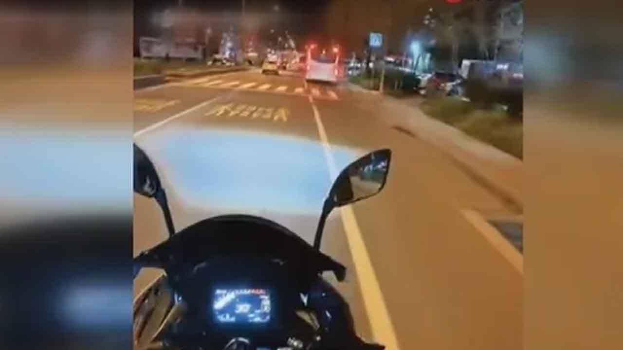 Yürekleri ağza getiren kaza kamerada