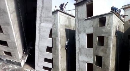 Yüreklerin ağza geldiği an! Havada asılı kaldı