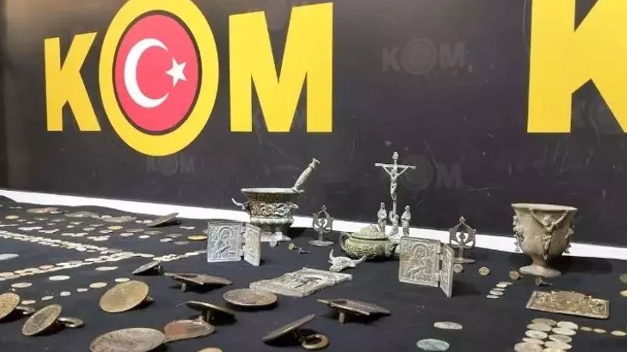 Yurt dışına kaçırılacaktı! 624 sikke ve 126 tarihi obje ele geçirildi