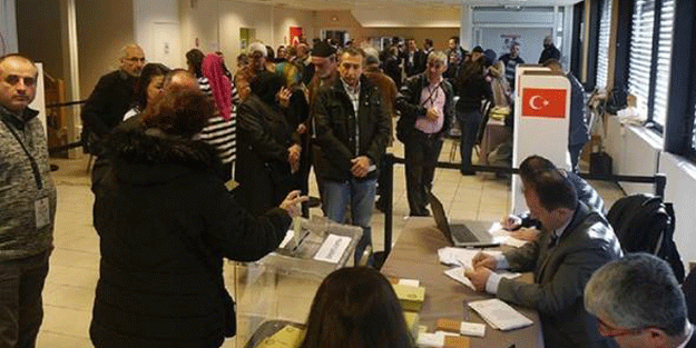 Yurtdışı oylarında ilk gün tarihi rakam!