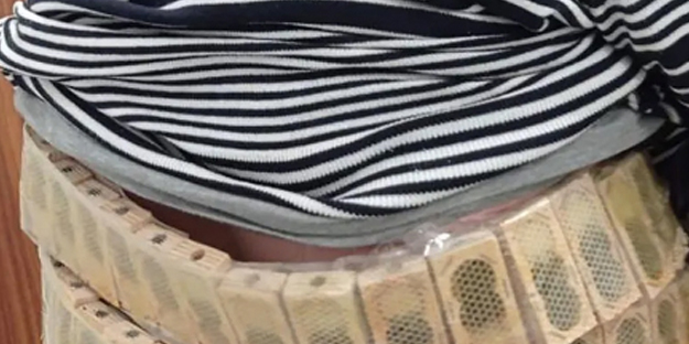 'Yürüyen kovan' yakalandı! Pes dedirten görüntü...