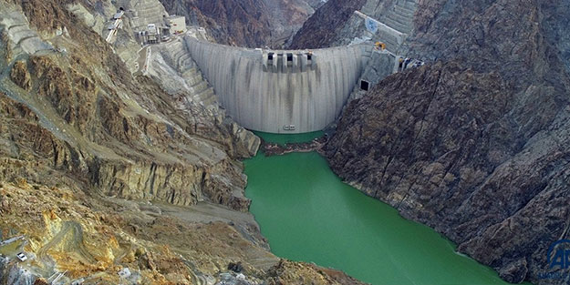 Yusufeli Barajı'nda su seviyesi 45 metreye yükseldi