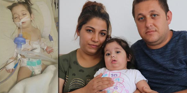 Yutkunursa ölebilir! Minik Hiranur'un ailesi yardım bekliyor