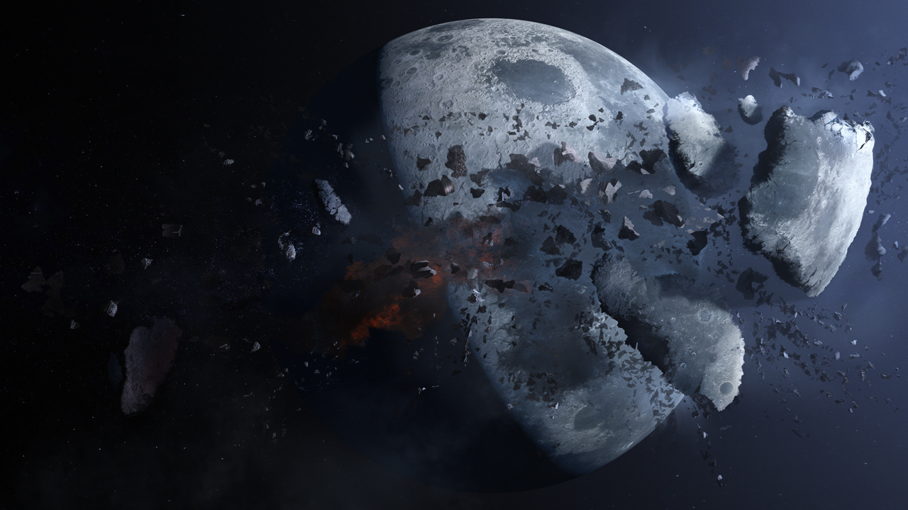 Yüzeyi çatladı! Ay parçalanıyor!