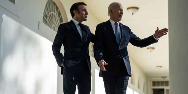 Yüzlerce Filistinli şehit oldu! Biden ve Macron'dan skandal açıklama