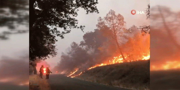Yüzlerce itfaiyeci sahada! ABD alev alev