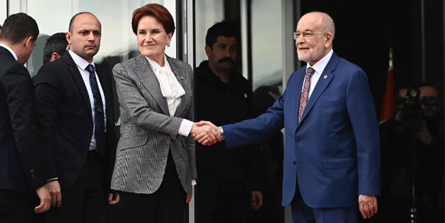 Yüzsüzlüğün fotoğrafı! Karamollaoğlu Akşener'i kapıda karşıladı
